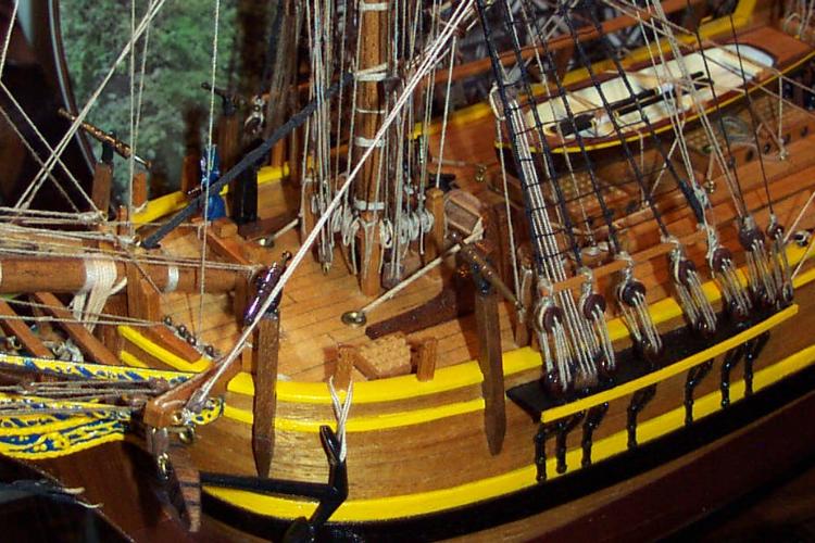 Detail of the foredeck